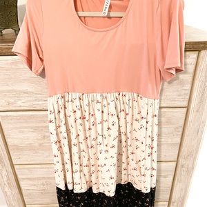 Flowy Tiered Floral Midi Dress